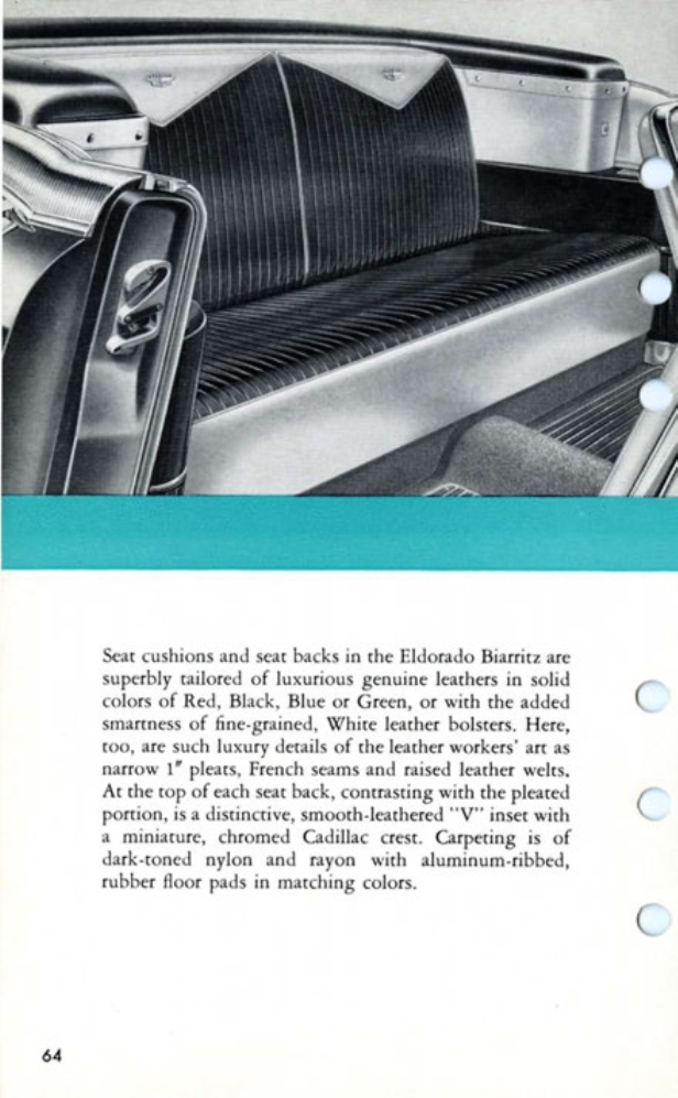 1956 Cadillac Salesmans Data Book Page 3